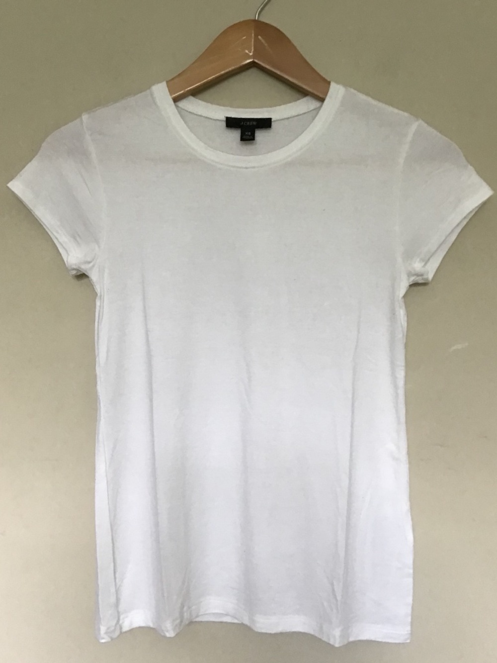 J.Crew Extra Small White Short Sleeves Baby Tee